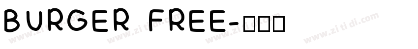 BURGER FREE字体转换